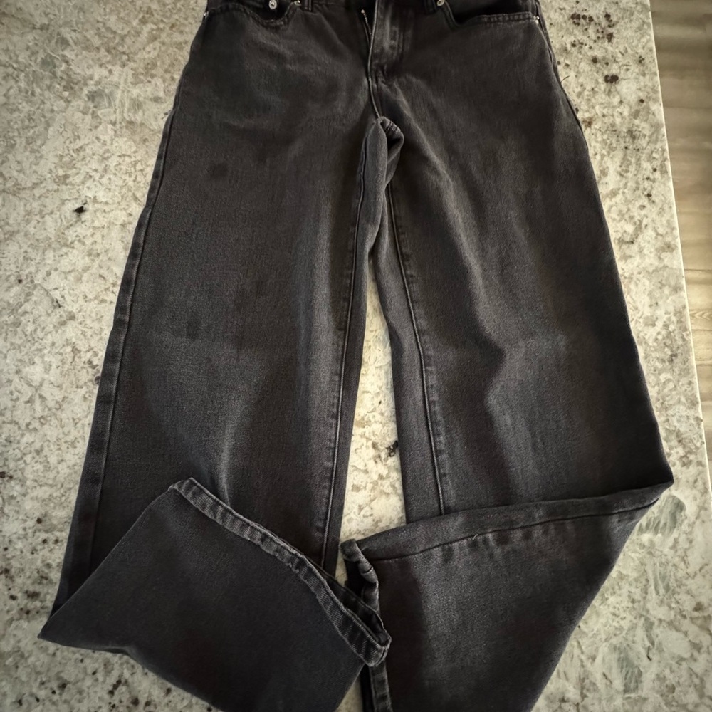Edikted Women's Gray Straight Leg Jeans